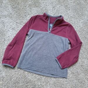 OshKosh B'gosh Kids Maroon and Gray Pullover Size 8
